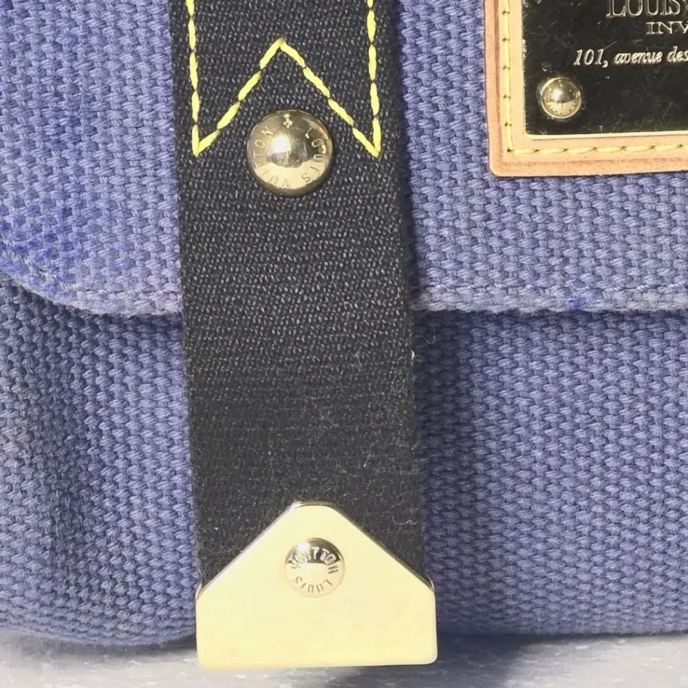 Louis Vuitton Blue Canvas Antigua Sac Rabat Bag